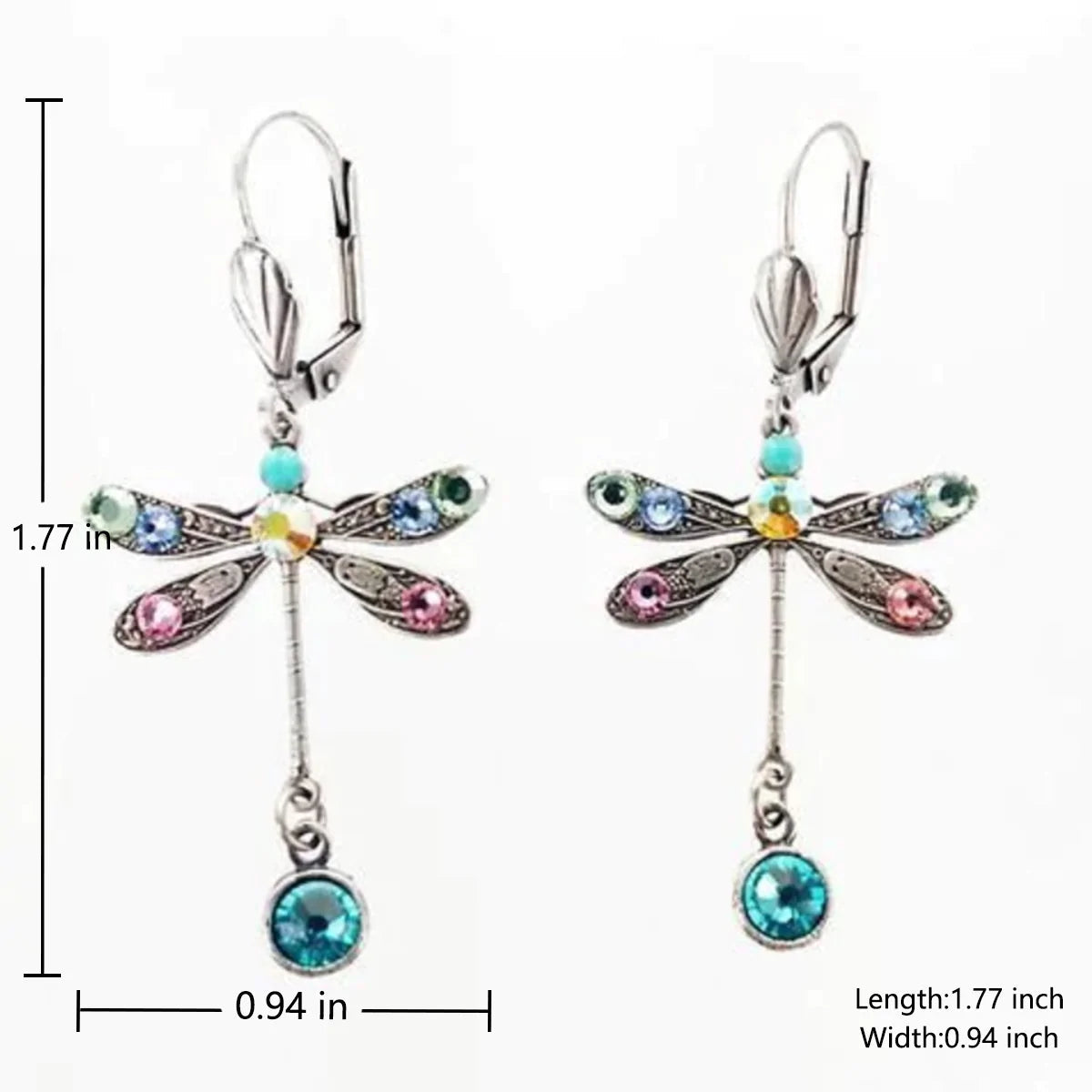 Boucles d’oreilles élégantes motif libellule