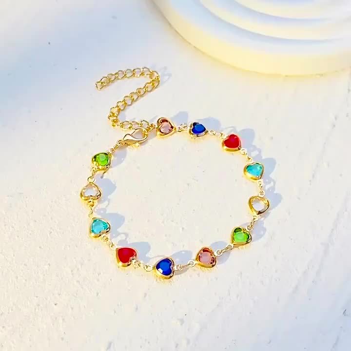 Bracelet unique en forme de cœur