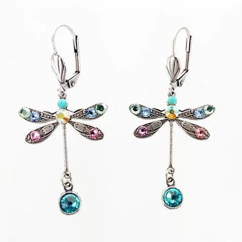 Boucles d’oreilles élégantes motif libellule