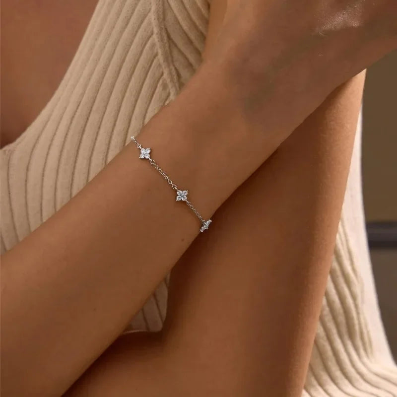 Bracelet papillon avec cristal