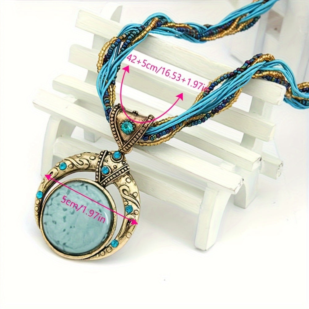 Collier bohémien avec pendentif