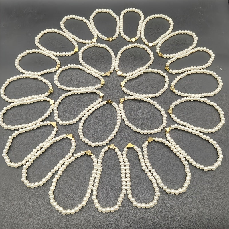 Bracelet chic avec initiale A-Z et cœur