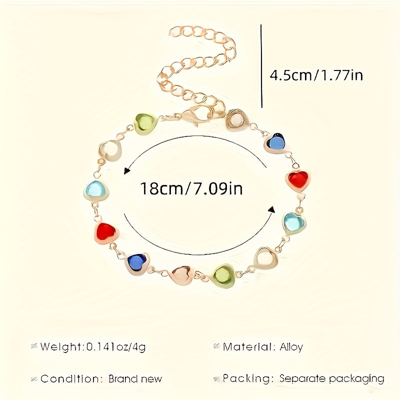 Bracelet unique en forme de cœur