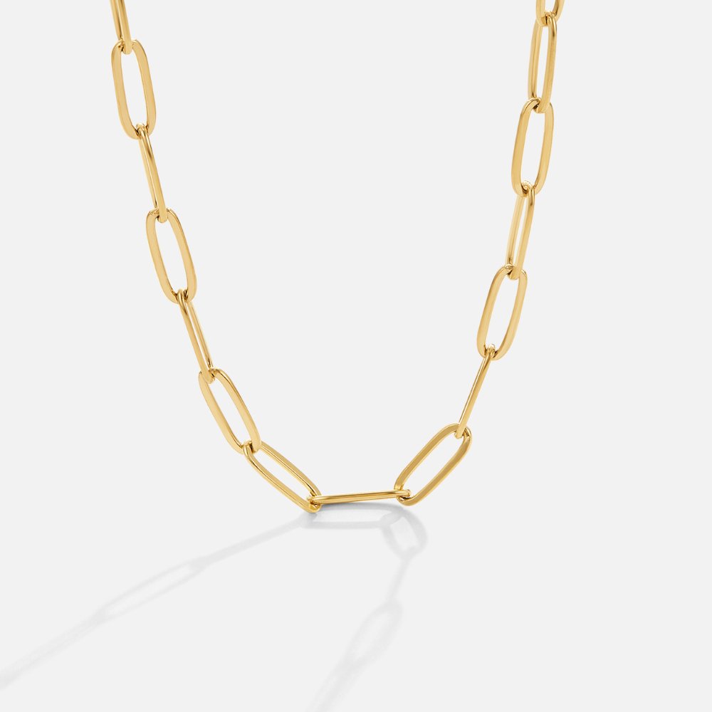 Collier classique à chaîne trombone